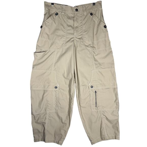 BDG Rih Baggy Cargo Pant NWT Sz 4 Barrel Leg Cotton Elastic Waist 90s Y2K - Picture 1 of 13